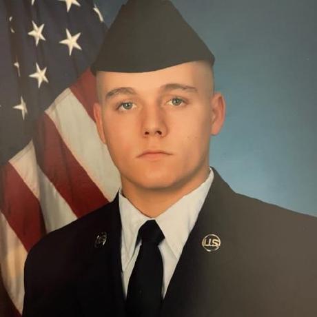 Layken Varholdt in U.S. Air Force dress uniform